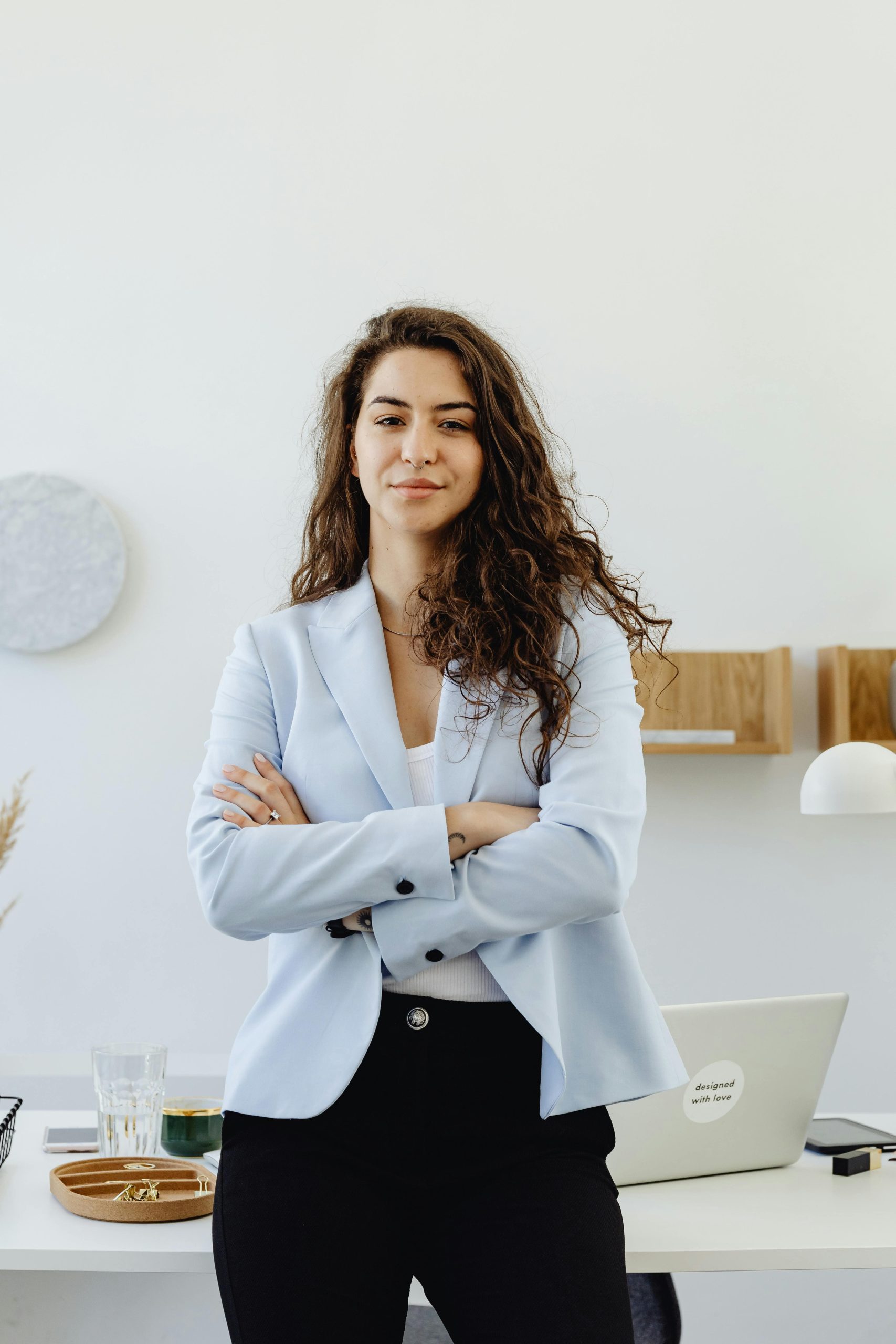 Business leader standing in a modern office